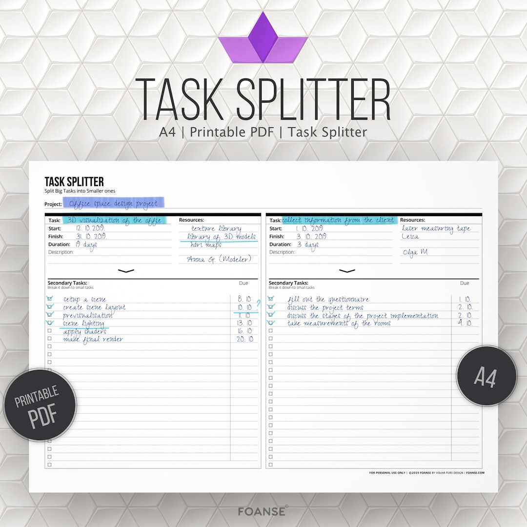 Project Planner Business Planner College Planner Printable - Etsy