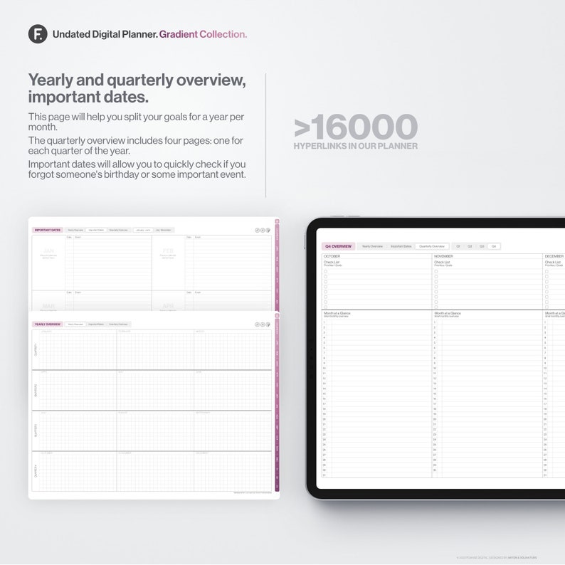 Undated Digital Planner GoodNotes and Notability Templates ... Undated Digital Planner GoodNotes and Notability Templates ...
