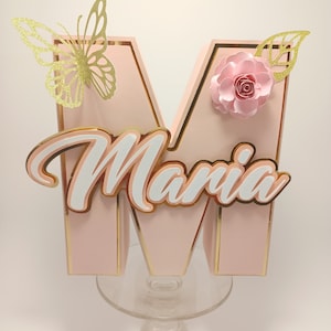 3d letter, name in 3d letter, custom letter, gift 3d letter, birthday gift 3d letter, mothers day gift