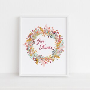 Give Thanks Instant Download Art Printable