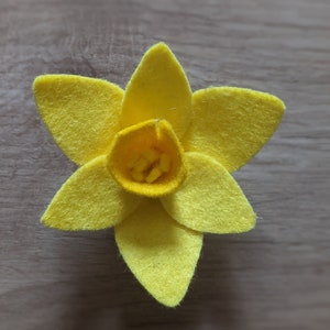 Hand Made Daffodil Dog Collar accessory, White or Yellow Daffodil image 6