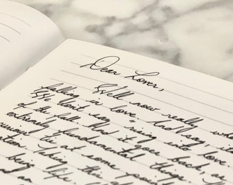 Custom, Cursive Hand Writing