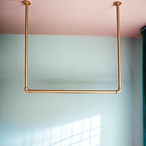Kleiderstange in Bronze-Gold  - Clara Copper Rose - Deckenmontage