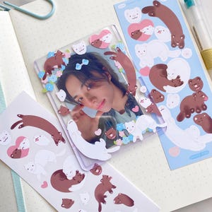 Stickervel fret deco | lint ministickers kpop journaling