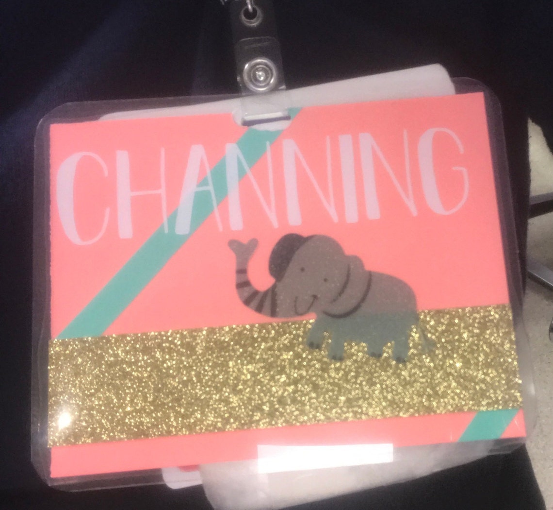 Personalized Laminated Name Badge Etsy