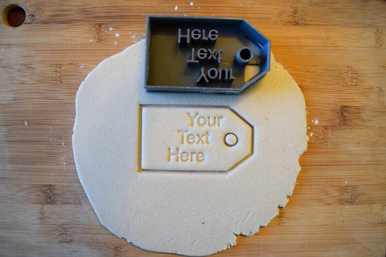 Personalized Gift Tag Cookie Cutter-Food Grade Plastic