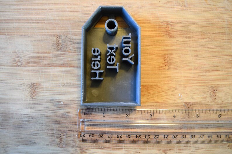 Personalized Gift Tag Cookie Cutter-Food Grade Plastic