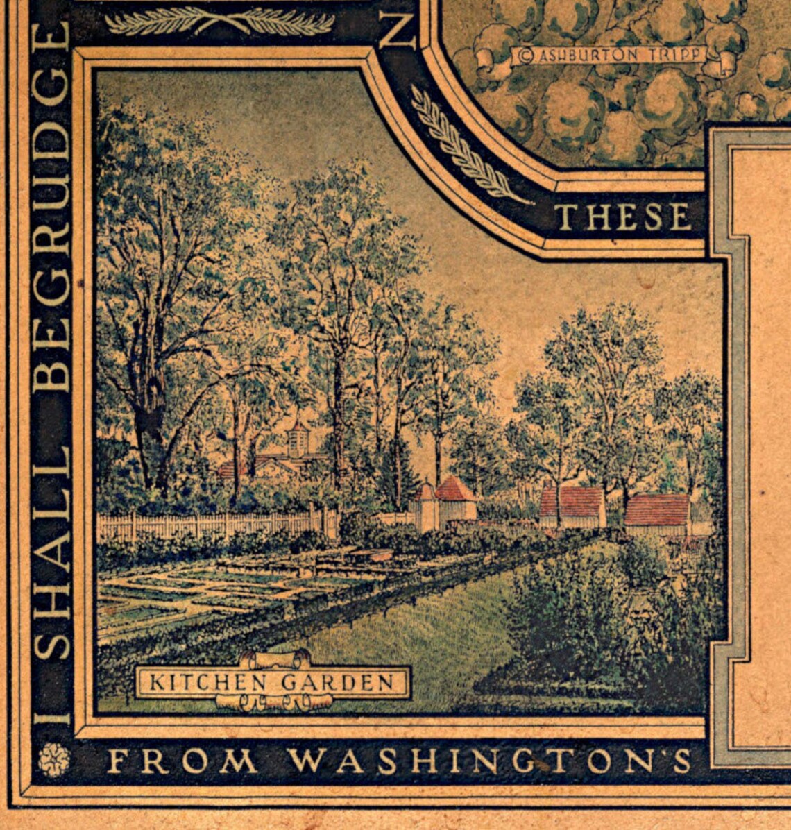 Mount Vernon Print on Canvas ready to Hang George Washington Vintage ...