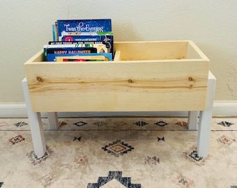 Wooden Book Bin - Small | Book Case | Toy Storage | Montessori | Organization | Wood Furniture | Classroom | Birthday