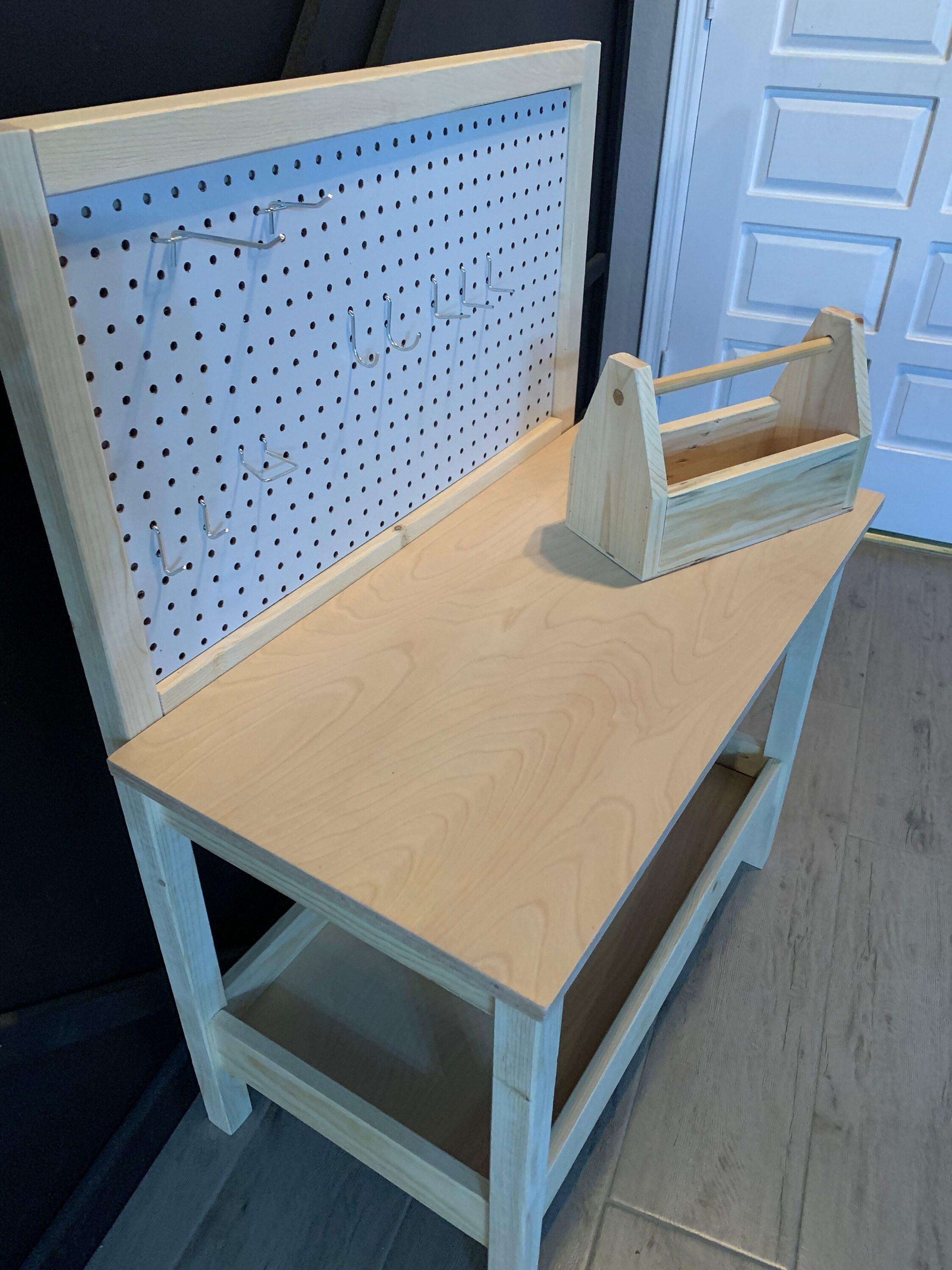 Kid's Wooden Tool Bench - Etsy