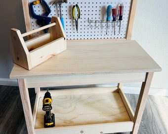 Kid's Wooden Work & Tool Bench