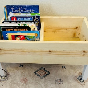 Wooden Book Bin - Small | Book Case | Toy Storage | Montessori | Organization | Wood Furniture | Classroom | Birthday