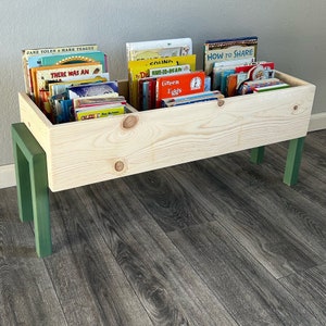 Wooden Book Bin - Large | Book Case | Toy Storage | Montessori