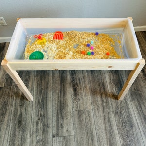 Sensory & Montessori Table - 41qt Bin with Optional Wood Lids