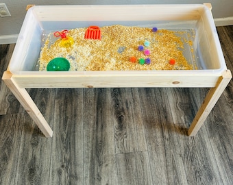 Sensory & Montessori Table - 41qt Bin with Optional Wood Lids