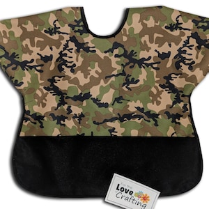 CAMO Bib, Waterproof Toddler Bib, Girl Bib, Baby Bib, Oversized Bib, Waterproof PUL Fabric