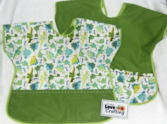 Babyville dinosaur licensed waterproof fabric bib