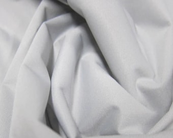 Solid Light Gray PUL Waterproof Fabric, 13" x 46"