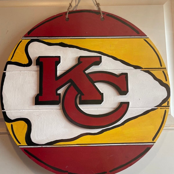 KC Chiefs Door Hanger