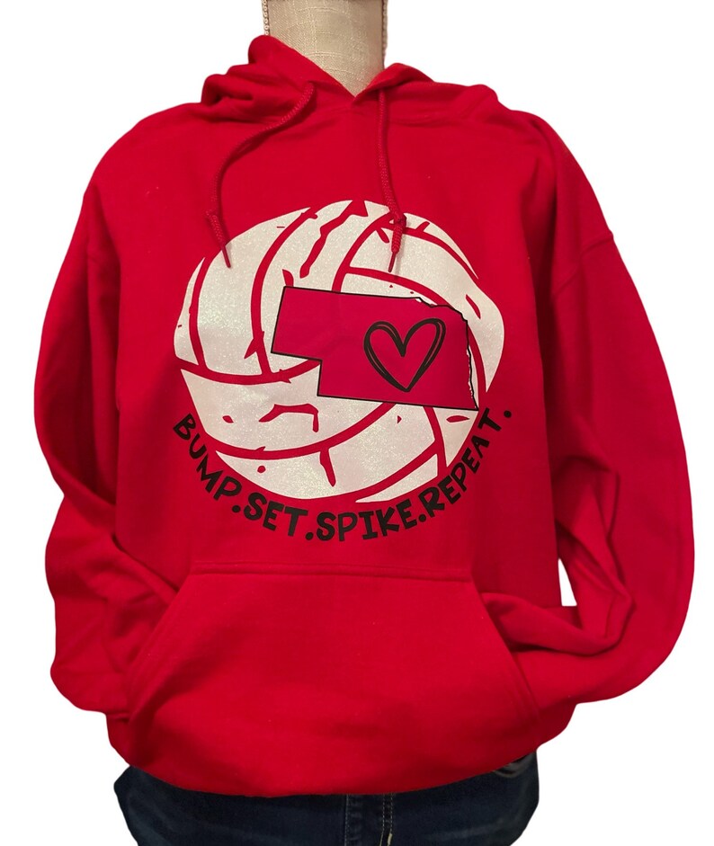 Nebraska Volleyball Hoodies Etsy