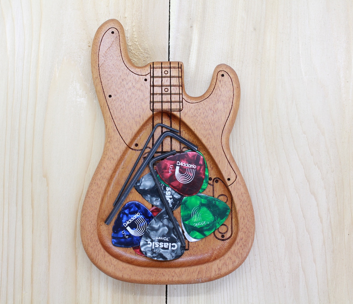1950's P Bass Inspired Guitar Pick Tray Etsy