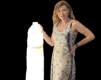 XL Selenite Empire Lamp - Luxury Home Deco - HEALING Crystals  - Luxury Decor, One of A Kind Free Shipping