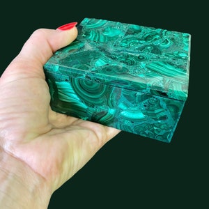 Malachite Box 574 Grams