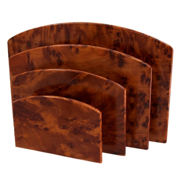 Thuya Wood Office Desk Letter or Folder Holder