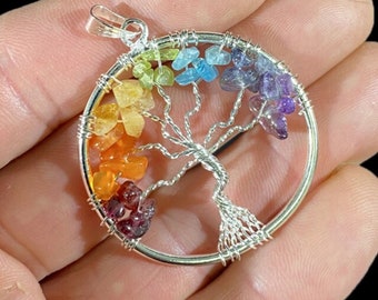 Tree Of Life, Chakra Pendant, Metaphysical Jewelry