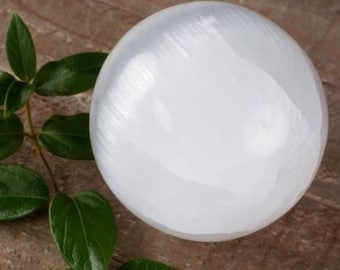 Large Selenite Sphere, Crystal Ball