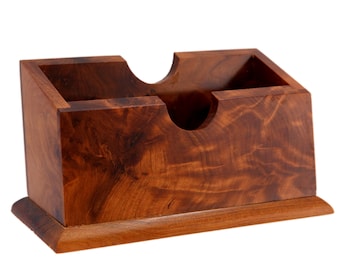 Thuya Wood Business Card Holder, Office Decor, Store Decor,