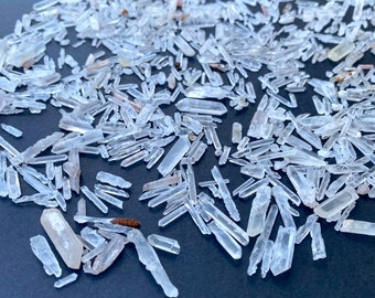 225 Gm Quartz Crystals, Loose DIY Craft or Wire Wrapping Crystal