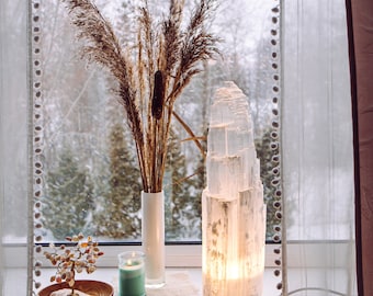 Selenite Lamp, Selenite Tower, Metaphysical Decor, Selenite Crystal,  Healing Stone