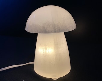 Selenite Crystal Mushroom Lamp