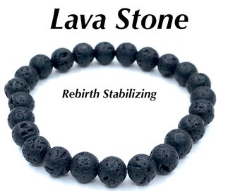 12pk 8m Lava Stone Bracelet, Wholesale  Healing Bracelet, Essential Oil Bracelet, Energy Bracelet, Stackable Bracelets