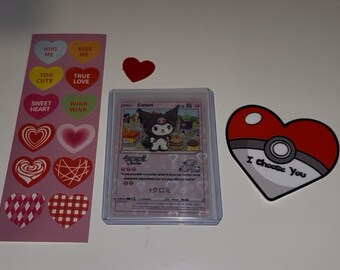 Kuromi Holographic Pokemon Card - Etsy