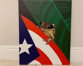 Coqui Puerto Rico Canvas Print