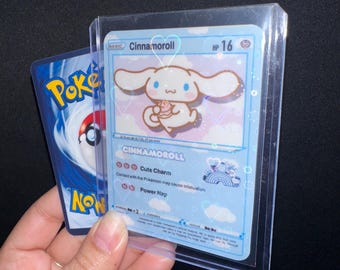 Hello Kitty Holographic Pokemon Card - Etsy