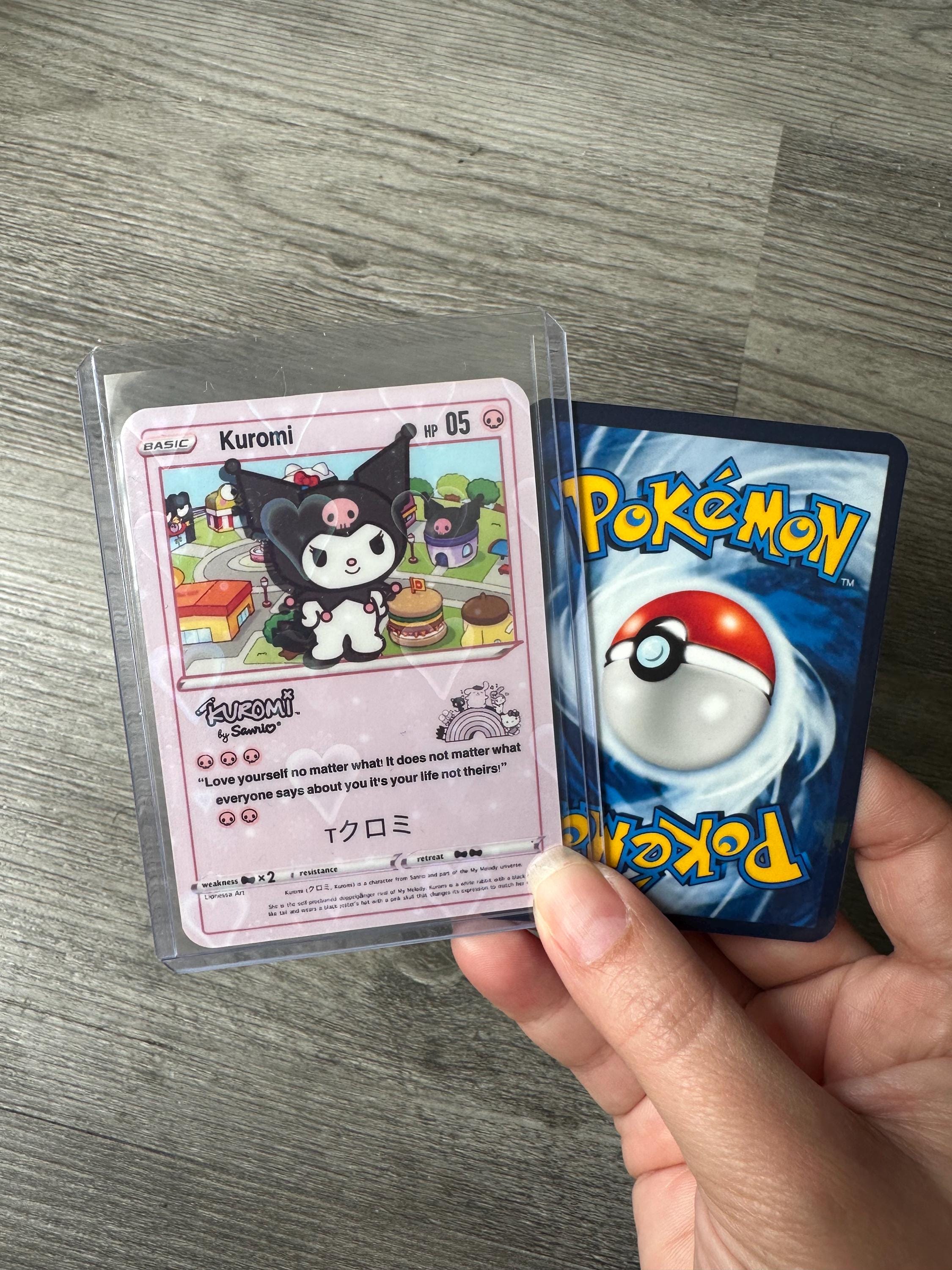 Kuromi Holographic Pokemon Card - Etsy