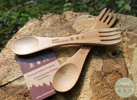 4x wiederverwendbarer Bambus umweltfreundlicher Spork | Bushcraft, Camping,  Reisespork | Zero Waste Produkt | Nachhaltig Reisen - Etsy sterreich