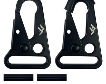 Clips de gancho de eslinga y silenciadores / Clips multiusos / Clips de mosquetón de organización de acero / Camping, llavero, senderismo