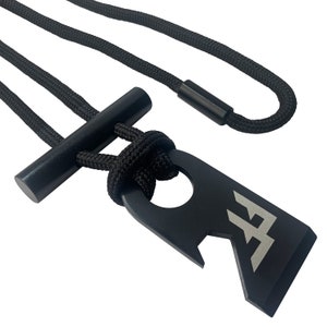 Sidekick Fire Starter™ Necklace | Ferro Rod Fire Steel Necklace & Striker | Ultimate All-Weather Fire Starter | Bushcraft Camping Survival