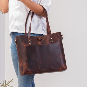Large tote bag leather Shopping bag leather Tote bag Woman leather tote Woman shoulder bag Travel bag Christmas Gift For Her Holiday Gifts