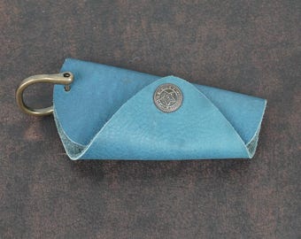 Estuche de cuero para llavero Llavero de cuero Organizador de llaves de cuero Estuche de cuero para llaves Porta llaves de cuero Lindo llavero Estuche para llaves personalizado