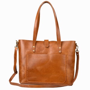 Leather tote bag for women laptop tote bag personalized Leather tote bag Leather work bag leather shoulder bag Shoppers tote handbag strap