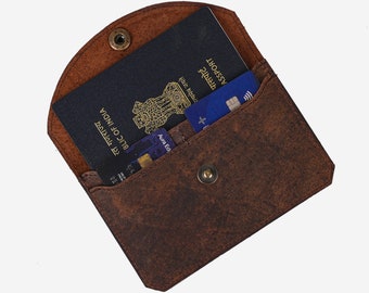 Personalized Leather Passport Cover Leather Travel Wallet Leather passport holder passport case Leather Passport Organizer Christmas Gift