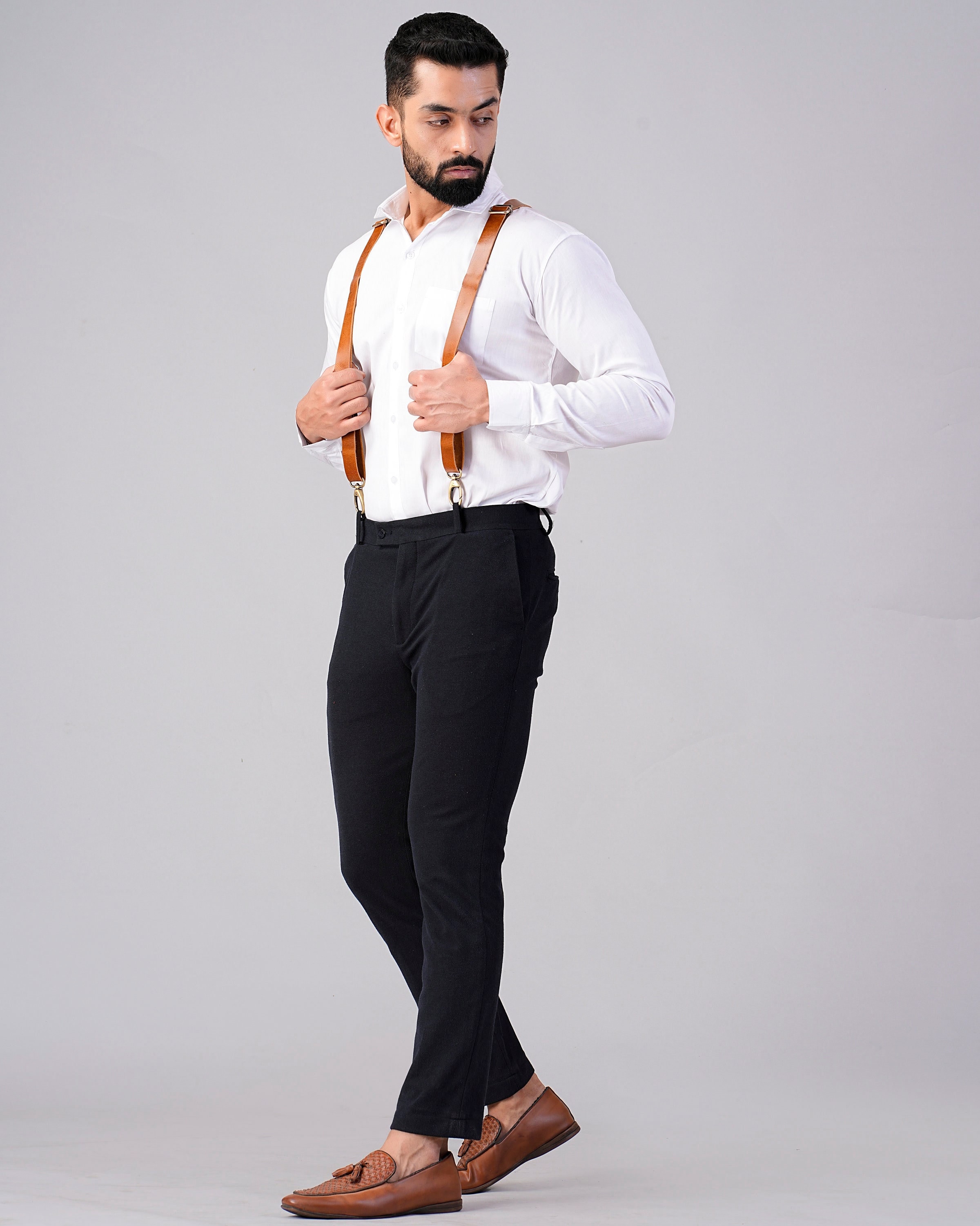 Groomsmen Gift Groomsmen Suspenders for Best Man Gift Grooms Suspenders Wedding Suspenders Genuine Leather Suspenders Wedding Suspenders