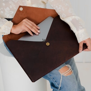 Läderfodral för laptop Personlig läderväska för laptop MacBook Air och Pro-fodral för M1 M2 M3 M4 13" 16" laptopfodral Företagsjulgåva