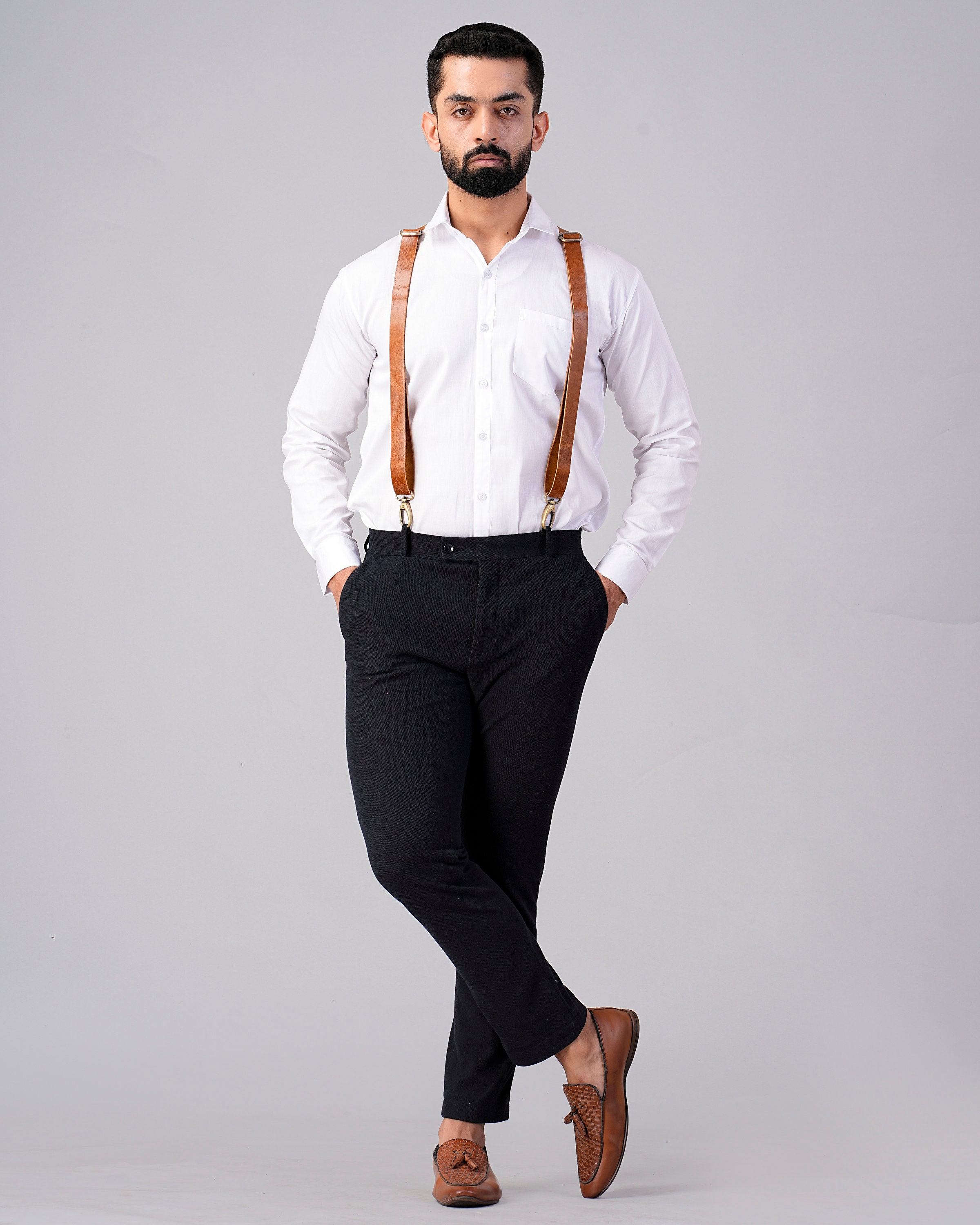 Groomsmen Gift Groomsmen Suspenders for Best Man Gift Grooms Suspenders Wedding Suspenders Genuine Leather Suspenders Wedding Suspenders