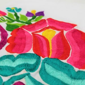 Embroidered Mexican Blouse, Oaxacan Embroidered Blouse image 3